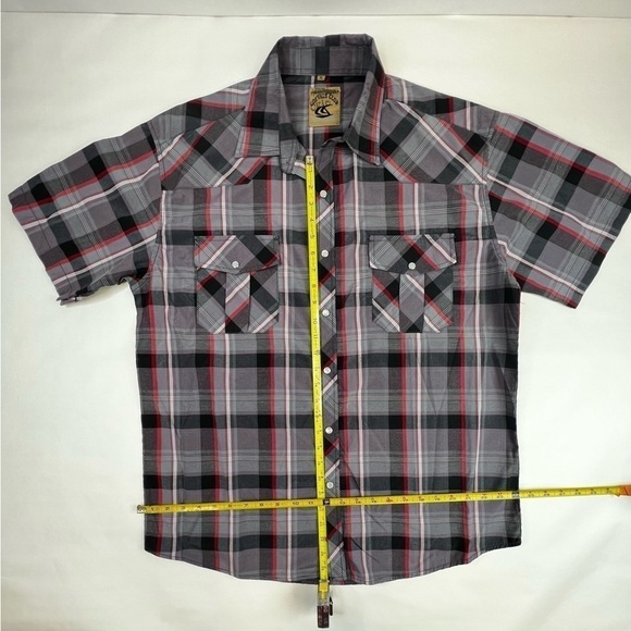 COEVALS CLUB Size XL Western Shirt Short Sleeve - Picture 3 of 4